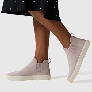 ROTHYS Chelsea Boot High Top Sneaker in Lilac Gray, Size 9.5